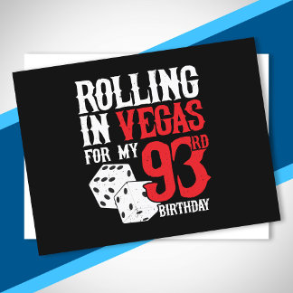 Carte Postale Fête des 93 ans à Las Vegas - En roulant à Vegas