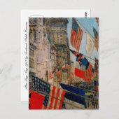 Carte Postale Fête des Alliés, mai 1917 (Devant / Derrière)