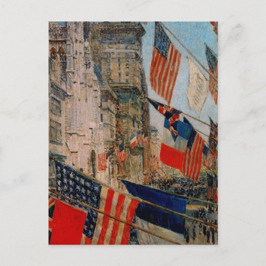 Carte Postale Fête des Alliés, mai 1917 (Devant)