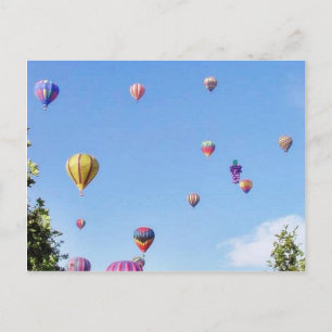 Carte Postale Fête des ballons dans le ciel
