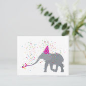Carte Postale Fête des éléphants - Animaux ayant une fête (Debout devant)