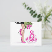 Carte Postale fête des femmes (Debout devant)