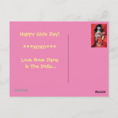 Carte Postale Fête des filles (Dos)