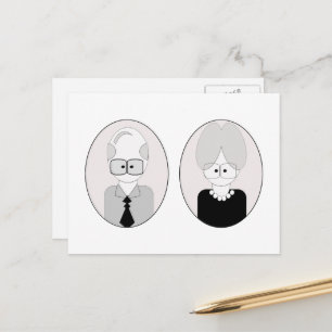 Carte Postale Fête des grands-parents - Couple