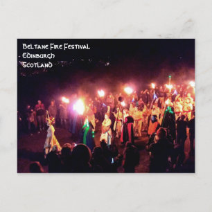 Carte Postale Fête des incendies de Beltane Procession de la rei