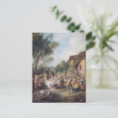 Carte Postale Fête des mariages dans le village (Debout devant)