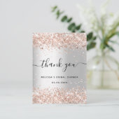 Carte Postale Fête des mariées argent rose or parties scintillan (Debout devant)