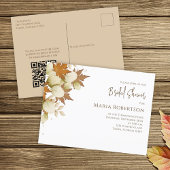 Carte Postale Fête des mariées Automne automne verdure Feuille Q