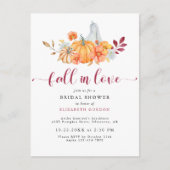 Carte Postale Fête des mariées Automne Citrouille Automne Chute (Devant)