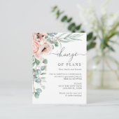 Carte Postale Fête des mariées Changement de plans Poppy Eucalyp (Debout devant)