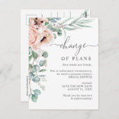 Carte Postale Fête des mariées Changement de plans Poppy Eucalyp (Devant / Derrière)