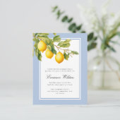 Carte Postale Fête des mariées de citron méditerranéenne fraîche (Debout devant)