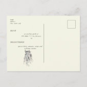 Carte Postale Fête des mariées de crème étourdissante pour les c (Dos)