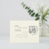 Carte Postale Fête des mariées de crème étourdissante pour les c (Debout devant)