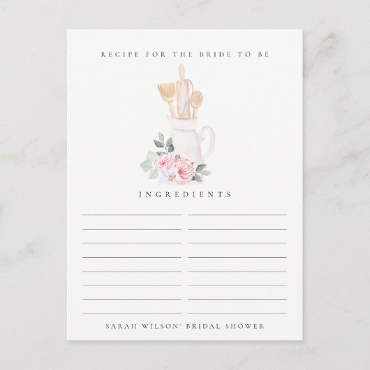 Carte Postale Fête des mariées de demande de recette florale d'u (Devant)