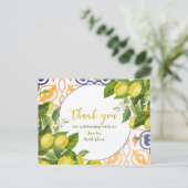 Carte Postale Fête des mariées de fleurs de citron méditerranéen (Debout devant)