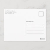 Carte Postale Fête des mariées de l'ère de la régence de fleurs  (Dos)