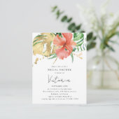 Carte Postale Fête des mariées de mariage de destination florale (Debout devant)