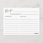 Carte Postale Fête des mariées de recettes de fleurs blanches ro (Dos)