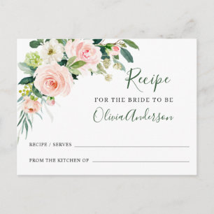 Carte Postale Fête des mariées de recettes de fleurs blanches ro