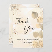 Carte Postale Fête des mariées eucalyptus geenery parties scinti (Devant / Derrière)