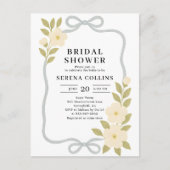 Carte Postale Fête des mariées fleur sauvage de Bleu Bow (Devant)