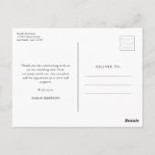 Carte Postale Fête des mariées fleur sauvage Tea Party (Dos)