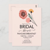 Carte Postale Fête des mariées Fleurs Sauvages Artisanat Dessiné (Devant / Derrière)