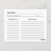 Carte postale Fête des mariées florale Aquarelle (Dos)