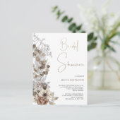 Carte Postale Fête des mariées florale Boho moderne (Debout devant)
