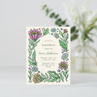 Fête des mariées florale Scandinave artistique