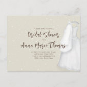 Carte Postale Fête des mariées Minimaliste Robe simple Mariage (Devant)