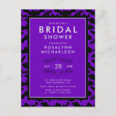 Carte Postale FÊTE DES MARIÉES | Motif de chauve-souris d'Hallow (Devant)