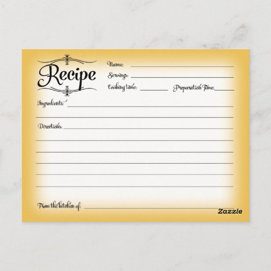 Carte Postale Fête des mariées Recette Desserts Scrolls Rétro (Dos)