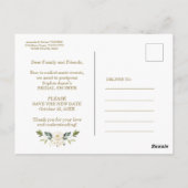 Carte Postale Fête des mariées sur le changement de régime flora (Dos)