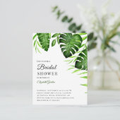 Carte Postale Fête des mariées tropicale Monstère de verdure bot (Debout devant)