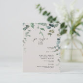 Carte Postale Fête des mariées verte en cascade (Debout devant)