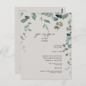 Carte Postale Fête des mariées verte en cascade (Devant / Derrière)