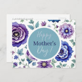 Carte Postale Fête des mères (Devant / Derrière)