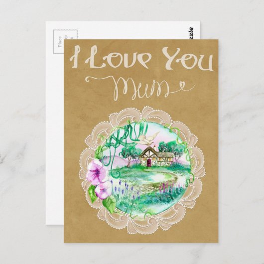 Carte Postale Fête des mères (Devant / Derrière)