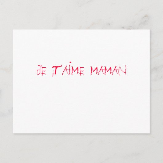 Carte Postale fête des mères (Devant)