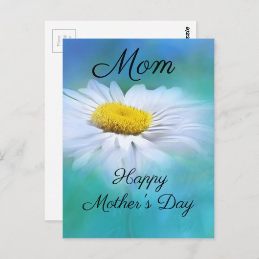 Carte Postale Fête des mères (Devant / Derrière)