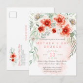 Carte Postale Fête des mères Brunch Event pour Church Group (Devant / Derrière)