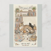 Carte Postale Fête des Mères : Chat et Chatons (Devant)