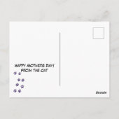 Carte Postale Fête des mères de chats noirs (Dos)