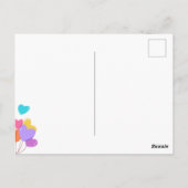 Carte Postale Fête des mères de grand-mère mignonne Kitty rose (Dos)