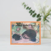 Carte Postale Fête des mères de Hérisson (Debout devant)