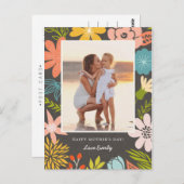 Carte Postale Fête des mères de la Frame Florale (Devant / Derrière)