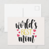 Carte Postale Fête des mères de la meilleure maman du monde | Ca (Devant / Derrière)