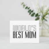 Carte Postale Fête des mères de la meilleure maman du monde | Ca (Debout devant)